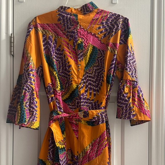 FARM Rio Beaded Macaws Mini Belted Dress Vibrant Tropical Resortwear Large NWT - Picture 6 of 11